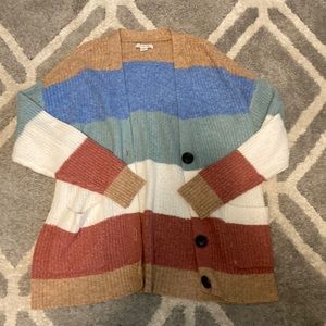XS American eagle multicolor stripes cardigan
